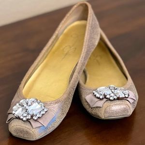 Jessica Simpson Jeweled Flats